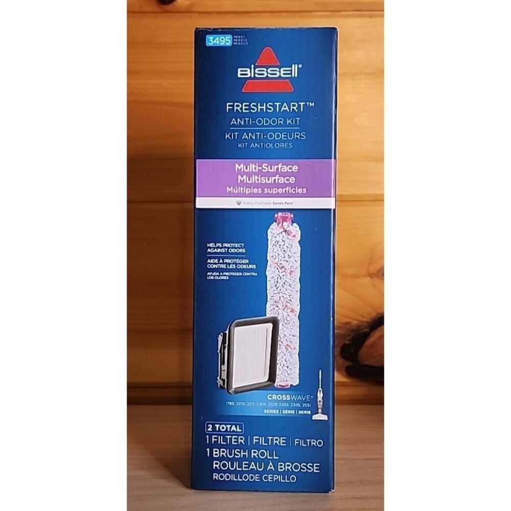 Bissell Multi Surface Brush Roll Filter Crosswave Vacuum Accessories 3495 NIB